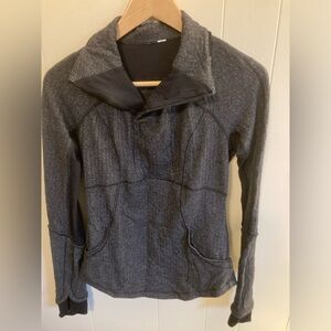 Lululemon wool-blend Define 3/4 zip jacket - herringbone - women’s 6